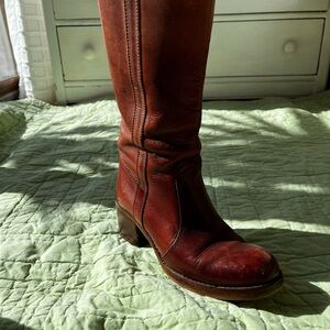 Brown Leather Women's Boots